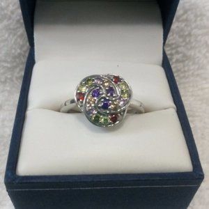 Multi color stone Ring Karis Size 9 NWOT